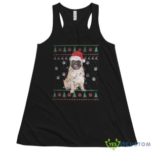 Pug Dog Ugly Christmas Sweatshirt Pug Lover Gift 9 Pug Dog Ugly Christmas Sweatshirt Pug Lover Gift - 8800 Women's Flowy Racerback Tank
