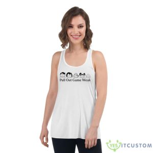 Pull Out Game Weak Big Mistake Shirt - Women's Flowy Racerback Tank