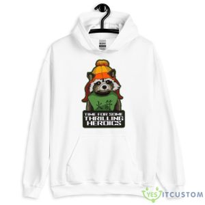 Raccoon Finds Serenity Design T Shirt 4 Raccoon Finds Serenity Design T Shirt - 18500 Unisex Heavy Blend Hooded Sweatshirt