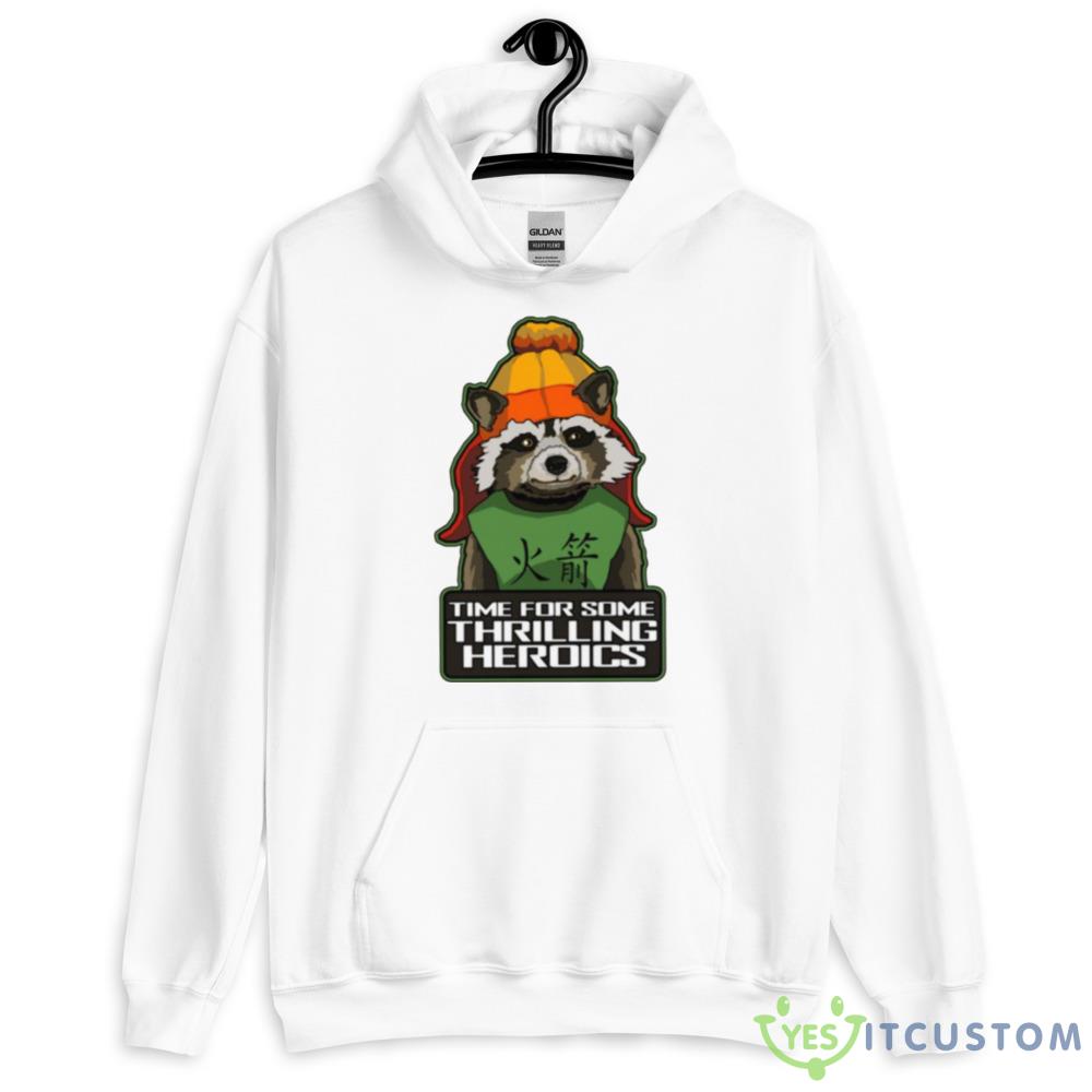 Raccoon Finds Serenity Design T Shirt 7 Raccoon Finds Serenity Design T Shirt - 18500 Unisex Heavy Blend Hooded Sweatshirt
