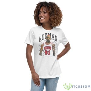 Rodman Chicago Dennis Rodman Shirt - Women's Relaxed Short Sleeve Jersey Tee