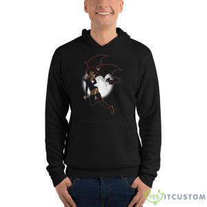 Sexy Girl Fly Me To The Moon Art Shirt - Unisex Fleece Pullover Hoodie