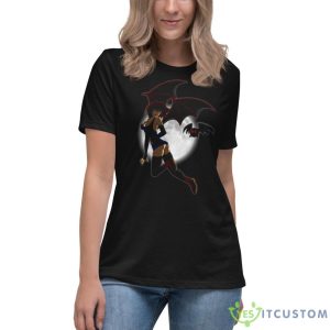Sexy Girl Fly Me To The Moon Art Shirt - Women's Relaxed Short Sleeve Jersey Tee