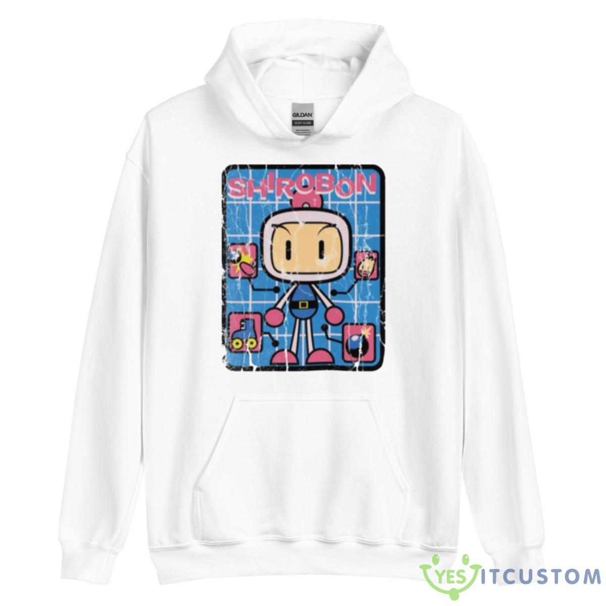 Shirobon Bomberman Shirt 3 Shirobon Bomberman Shirt - Unisex Heavy Blend Hooded Sweatshirt