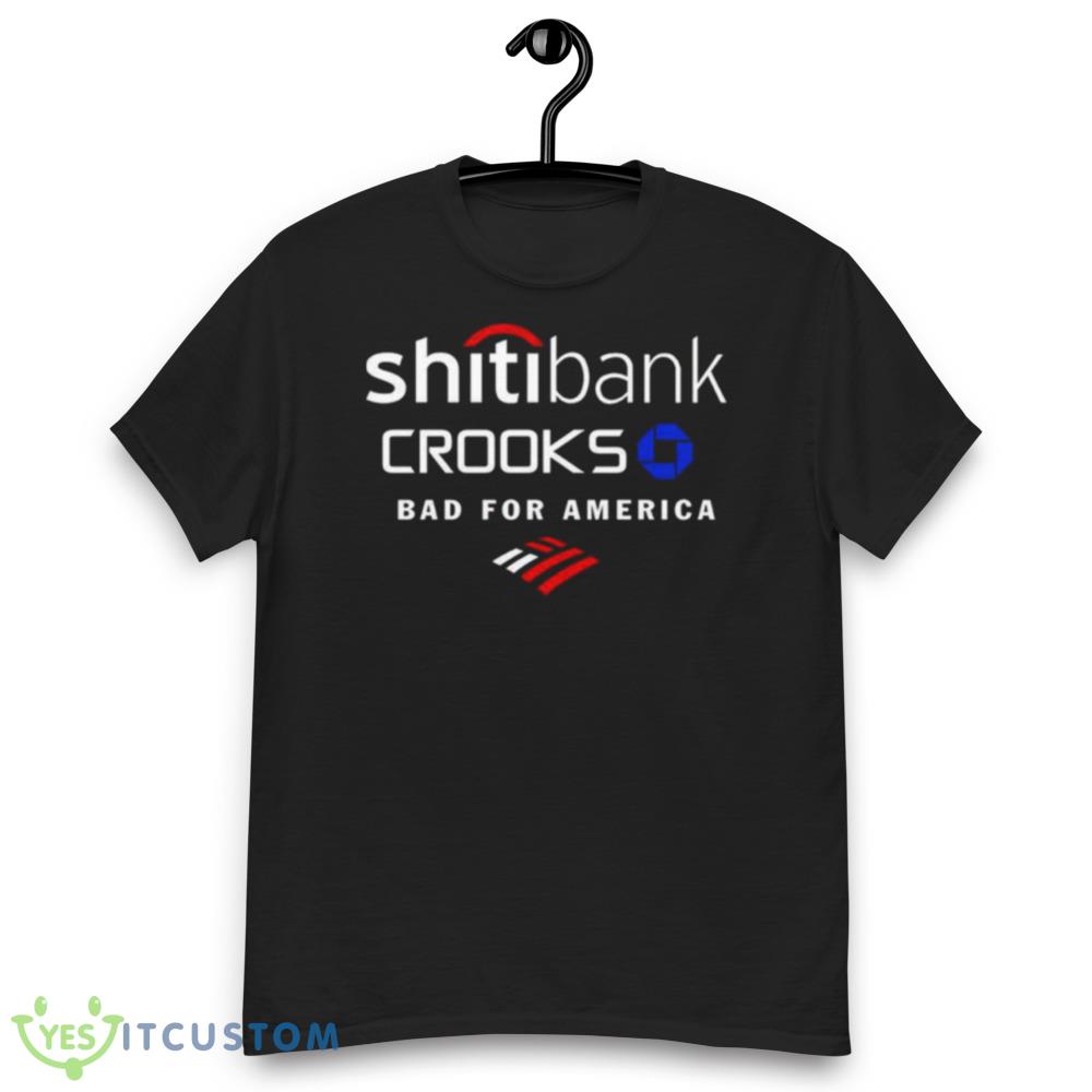 Shitiback Crooks Bad For America Graphics Shirt 6 Shitiback Crooks Bad For America Graphics Shirt - Men’s Classic Tee Gildan 5000