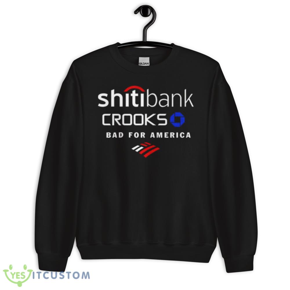 Shitiback Crooks Bad For America Graphics Shirt 12 Shitiback Crooks Bad For America Graphics Shirt - 18000 Unisex Heavy Blend Crewneck Sweatshirt
