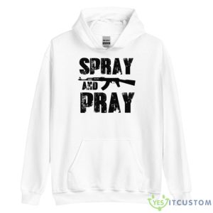 Spray And Pray Halo Game Shirt - Unisex Heavy Blend Hooded Sweatshirt