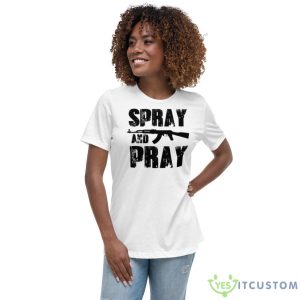 Spray And Pray Halo Game Shirt - Women's Relaxed Short Sleeve Jersey Tee