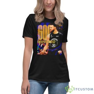 Stephen Curry NBA 600 career threes Funny T Shirt - 6400 Women's Relaxed Short Sleeve Jersey Tee