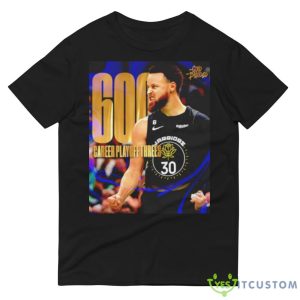 Stephen Curry NBA 600 career threes Funny T Shirt - 980 Lightweight Fashion Short Sleeve T-Shirt