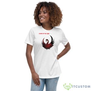 Story Of The Year The Black Swan 15 Year Anniversary Lp Shirt 9 Story Of The Year The Black Swan 15 Year Anniversary Lp Shirt - Women's Relaxed Short Sleeve Jersey Tee