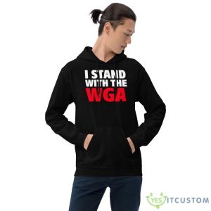 Support The Writers Guild Of America I Stand With The Wga shirt - 18500 Unisex Heavy Blend Hooded Sweatshirt