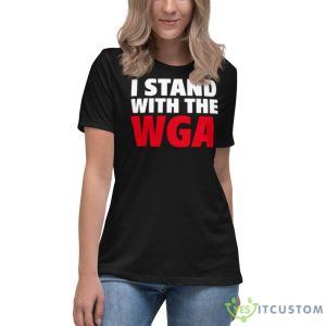 Support The Writers Guild Of America I Stand With The Wga shirt - 6400 Women's Relaxed Short Sleeve Jersey Tee