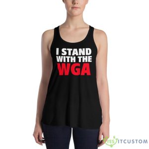Support The Writers Guild Of America I Stand With The Wga shirt - 8800 Women's Flowy Racerback Tank
