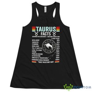 Taurus facts daily value may vary shirt 9 Taurus facts daily value may vary shirt - 8800 Women's Flowy Racerback Tank
