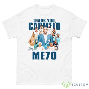 Thank You Carmelo Me70 Signature Shirt - 500 Men’s Classic Tee Gildan