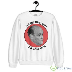 The Melting Man Hair Dye Incident Rudy Giuliani Funny Edit Shirt - Unisex Heavy Blend Crewneck Sweatshirt