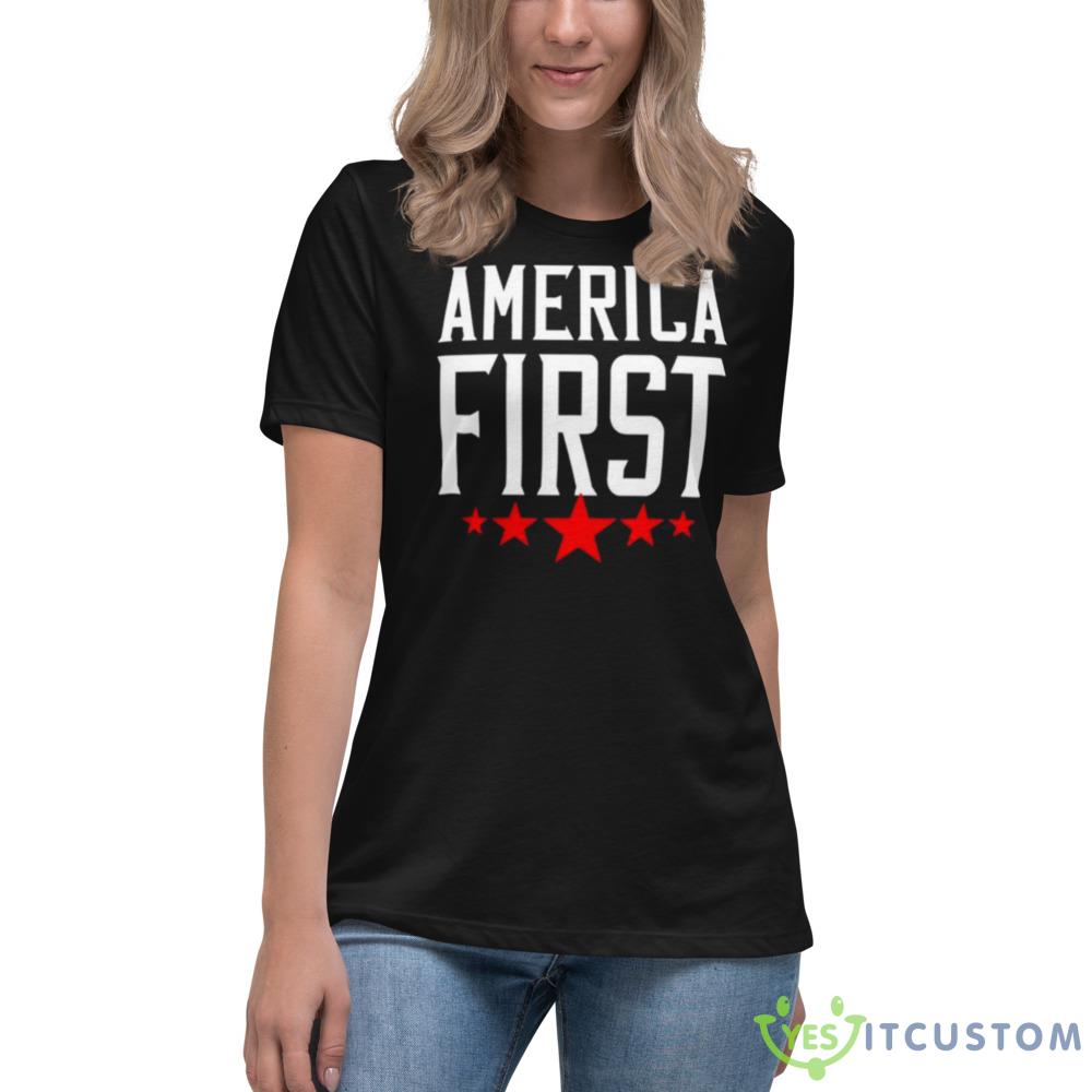 The Persistence America First Graphics Shirt 4 The Persistence America First Graphics Shirt - 6400 Women's Relaxed Short Sleeve Jersey Tee