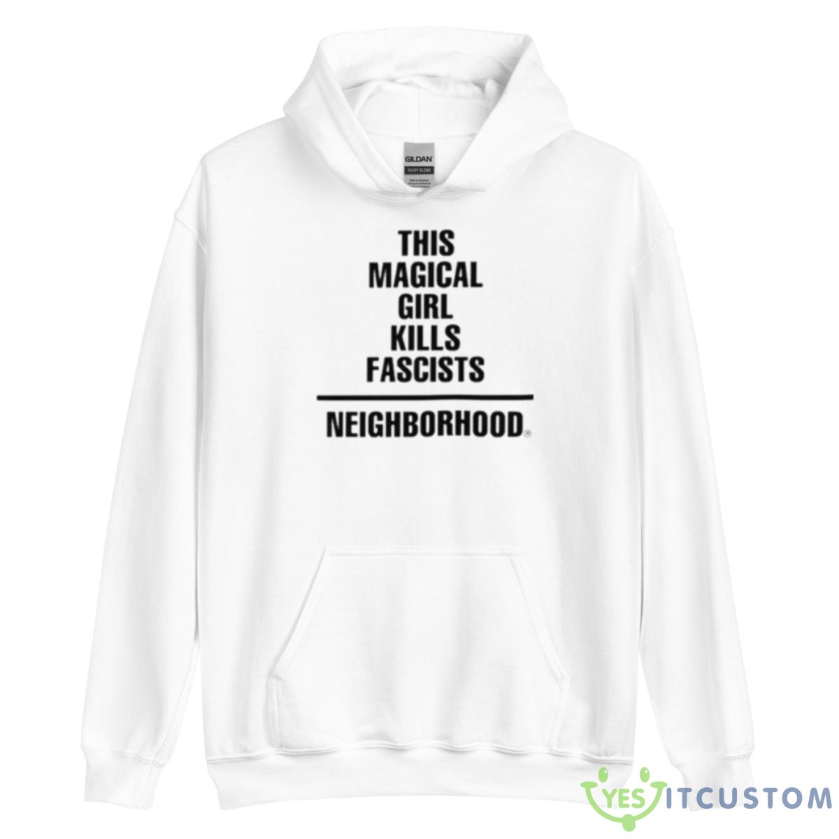 This Magical Girl Kills Fascists Neighborhood Shirt 11 This Magical Girl Kills Fascists Neighborhood Shirt - Unisex Heavy Blend Hooded Sweatshirt