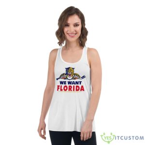 Tiger We Want Florida Shirt 8 Tiger We Want Florida Shirt - Women's Flowy Racerback Tank