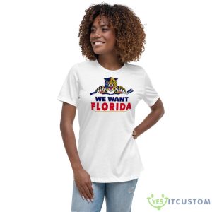 Tiger We Want Florida Shirt 9 Tiger We Want Florida Shirt - Women's Relaxed Short Sleeve Jersey Tee