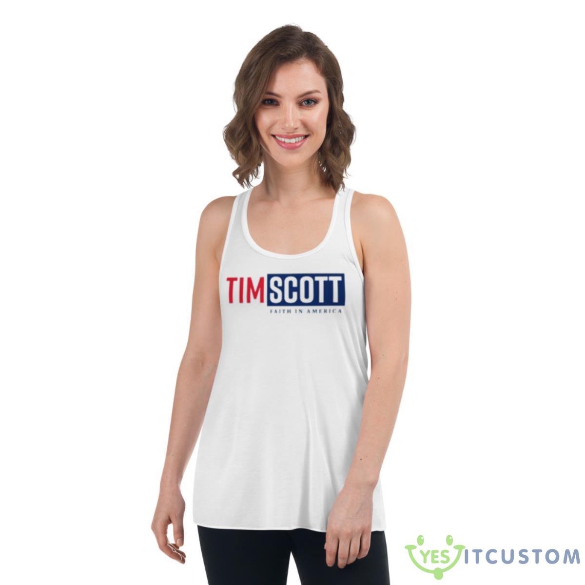 Tim Scott For President Shirt 4 Tim Scott For President Shirt - Women's Flowy Racerback Tank
