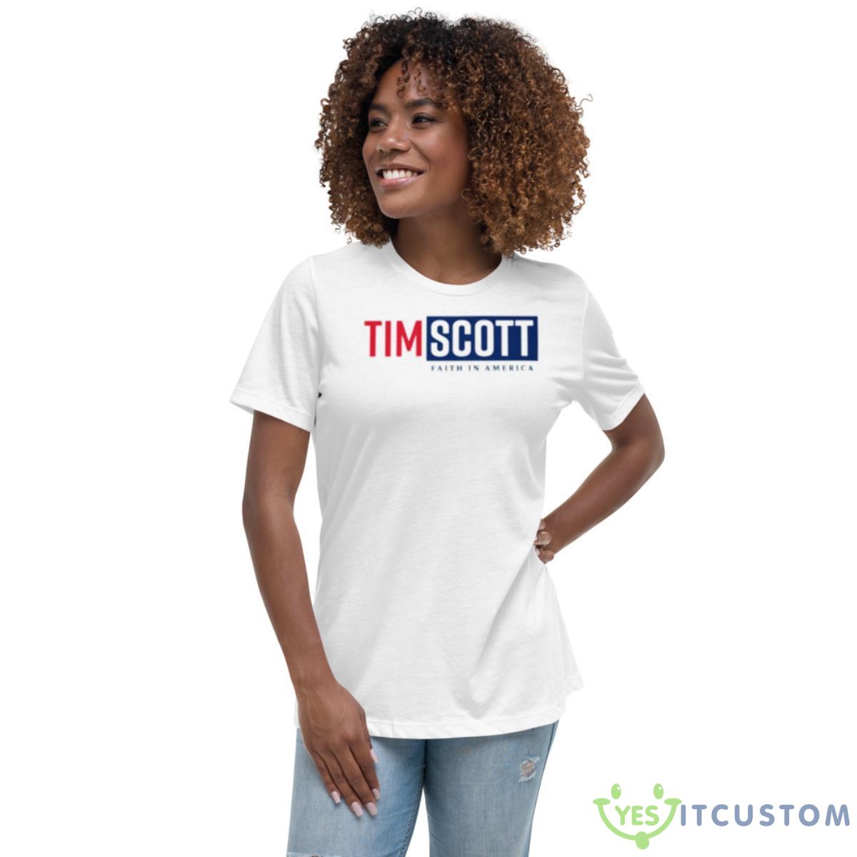 Tim Scott For President Shirt 5 Tim Scott For President Shirt - Women's Relaxed Short Sleeve Jersey Tee