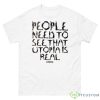 Travis Scott People Need To See That Utopia Is Real Via Pin Up Magazine Alphabet Fan Gifts T Shirt - 500 Men’s Classic Tee Gildan