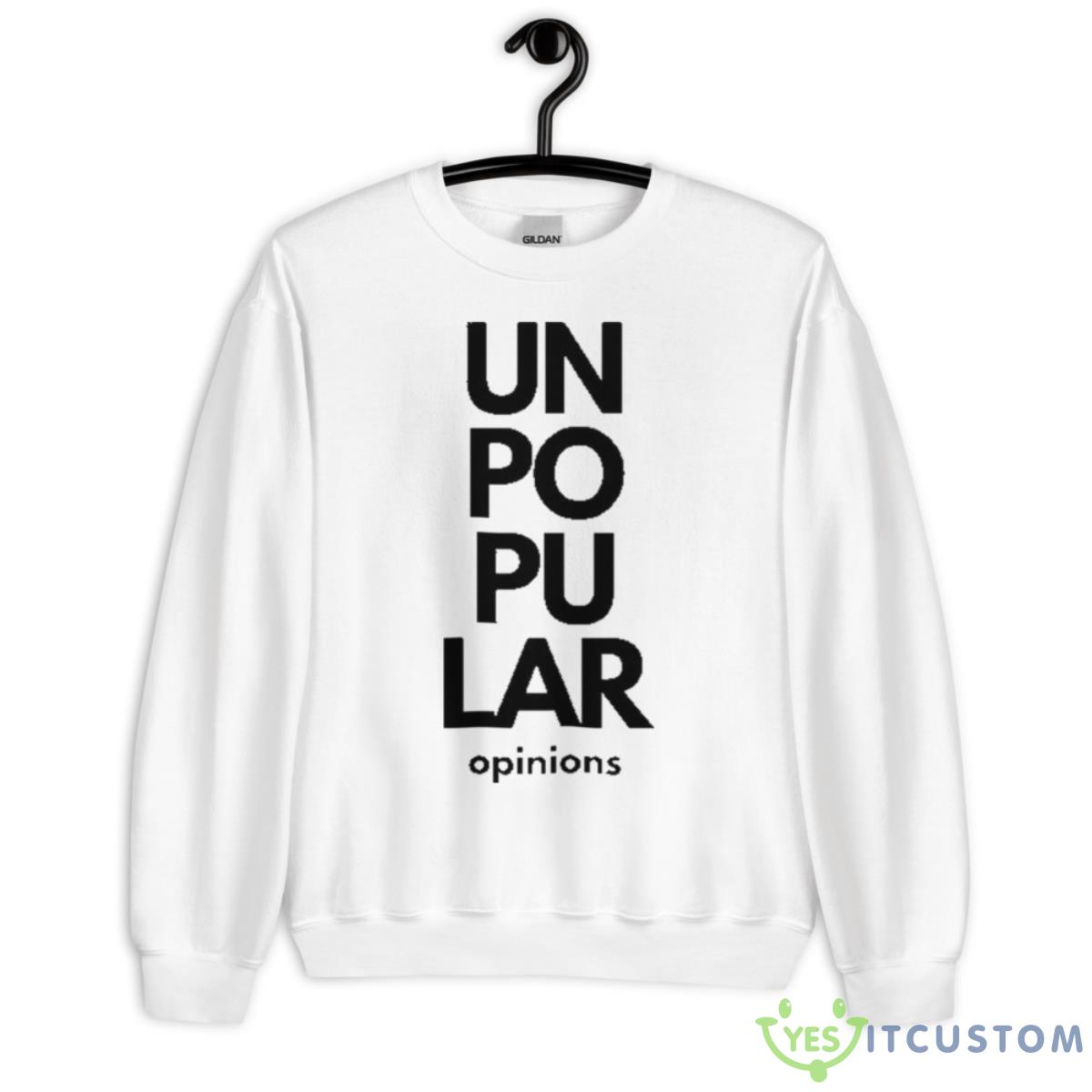 Typographic Design Unpopular Opinions Shirt 2 Typographic Design Unpopular Opinions Shirt - Unisex Heavy Blend Crewneck Sweatshirt