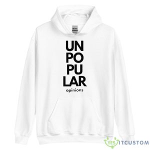 Typographic Design Unpopular Opinions Shirt 7 Typographic Design Unpopular Opinions Shirt - Unisex Heavy Blend Hooded Sweatshirt