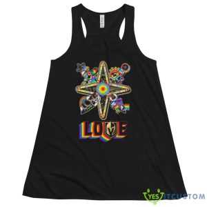 Vegas Golden Knights LGBTQ Love shirt - 8800 Women's Flowy Racerback Tank