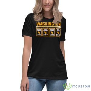Washington Bye Dan Banners 2023 Design Shirts 10 Washington Bye Dan Banners 2023 Design Shirts - 6400 Women's Relaxed Short Sleeve Jersey Tee