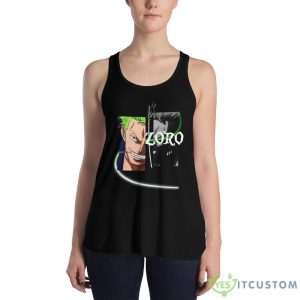 Zoro From One Piece Half And Half Design Shirts 11 Zoro From One Piece Half And Half Design Shirts - 8800 Women's Flowy Racerback Tank