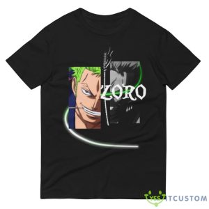 Zoro From One Piece Half And Half Design Shirts 12 Zoro From One Piece Half And Half Design Shirts - 980 Lightweight Fashion Short Sleeve T-Shirt