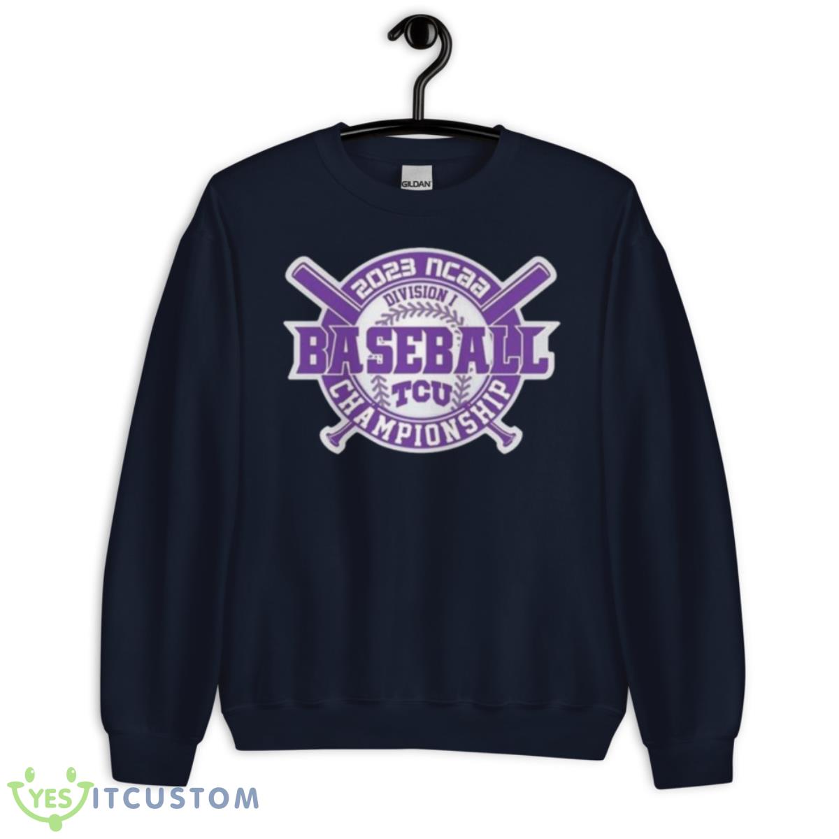 2023 NCAA Division I Champions Baseball TCU Horned Frog Baseball Shirt 2 2023 NCAA Division I Champions Baseball TCU Horned Frog Baseball Shirt - Unisex Crewneck Sweatshirt-1