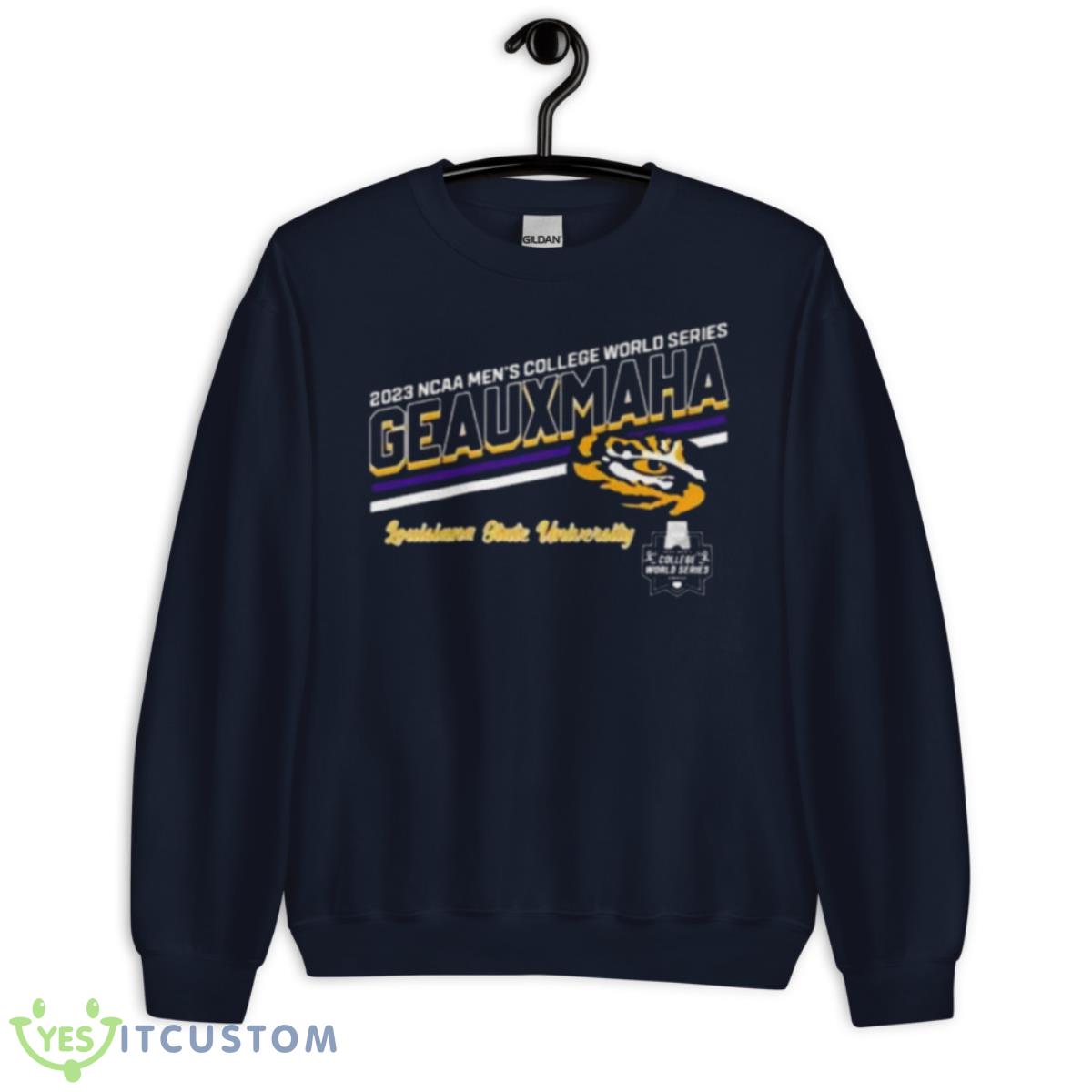 2023 Ncaa Men’S College World Series Geauxmaha Louisiana State University Shirt 2 2023 Ncaa Men’S College World Series Geauxmaha Louisiana State University Shirt - Unisex Crewneck Sweatshirt-1