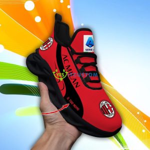 AC Milan Serie A And Serie B Football Custom Name Max Soul Sneakers - AC Milan_6