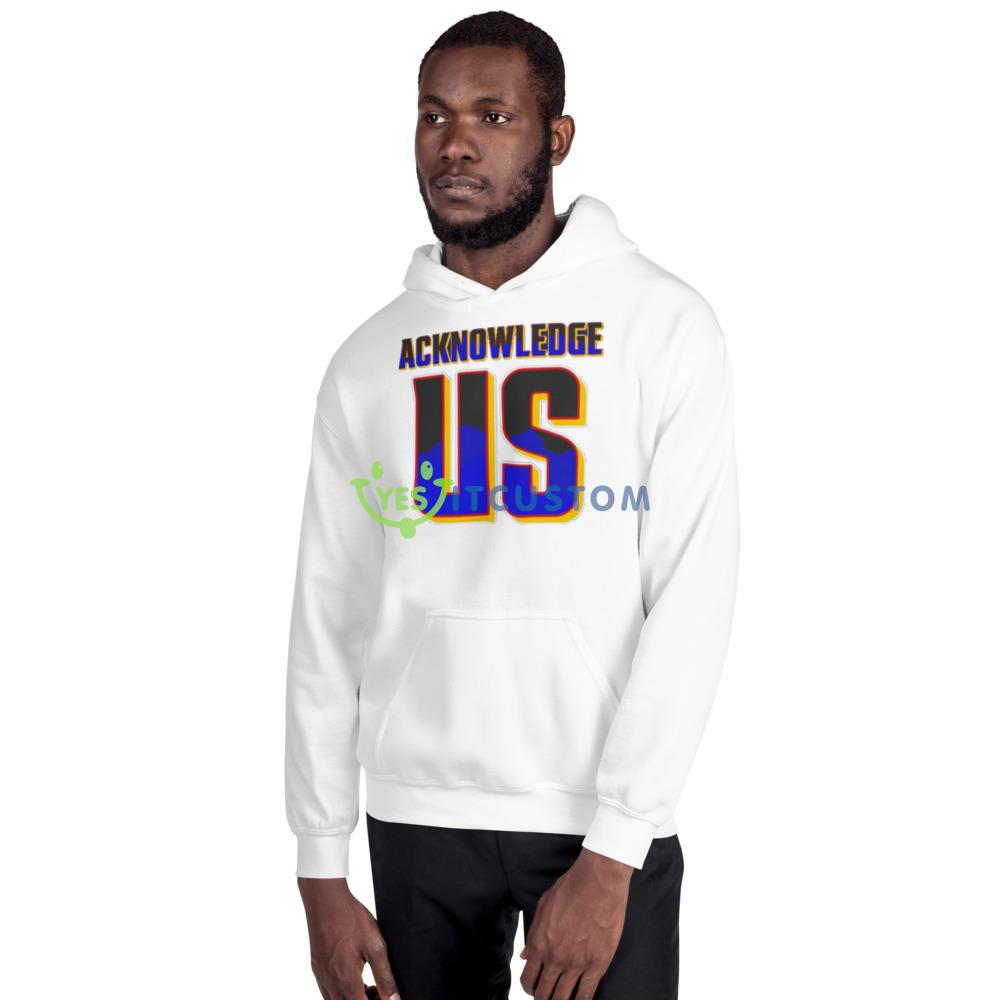 Acknowledge us White T Shirt Mockup 13 Acknowledge us White T Shirt Mockup - 18500 Unisex Heavy Blend Hooded Sweatshirt