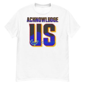 Acknowledge us White T Shirt Mockup 11 Acknowledge us White T Shirt Mockup - Men’s Classic Tee Gildan 5000