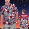 Alabama Crimson Tide Personalized Name Tropical Floral Men Women Hawaiian Shirt And Shorts For NCAA Football Fans Product Photo 1
