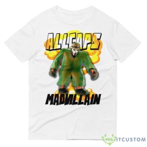 All Caps Madvillain Doom Rap Shirt 8 All Caps Madvillain Doom Rap Shirt - 980 Lightweight Fashion Short Sleeve T-Shirt