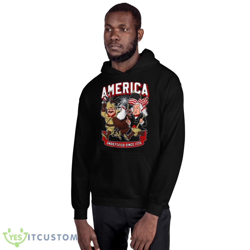 America Undefeated Since 1775 Shirt 2 America Undefeated Since 1775 Shirt - 18500 Unisex Heavy Blend Hooded Sweatshirt