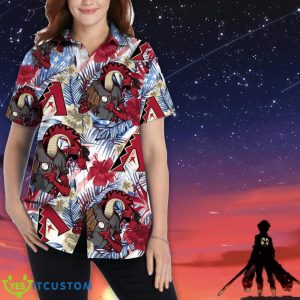 Arizona Diamondbacks Personalized Name Tropical Floral Men Women Hawaiian Shirt And Shorts For MLB Fans Product Photo 2