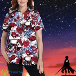 Arkansas Razorbacks Personalized Name Tropical Floral Men Women Hawaiian Shirt And Shorts For NCAA Football Fans Product Photo 2