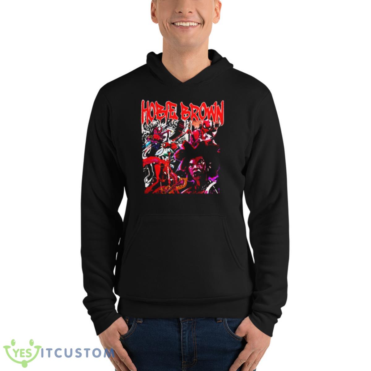 Art Vintage Hobie Brown Shirt 13 Art Vintage Hobie Brown Shirt - Unisex Fleece Pullover Hoodie