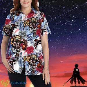 Atlanta Falcons Personalized Name Tropical Floral Men Women Hawaiian Shirt And Shorts For NFL Football Fans 5 Atlanta Falcons Personalized Name Tropical Floral Men Women Hawaiian Shirt And Shorts For NFL Football Fans Product Photo 2