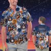 Auburn Tigers Personalized Name Tropical Floral Men Women Hawaiian Shirt And Shorts For NCAA Football Fans Product Photo 1