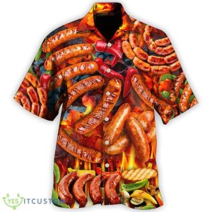 BBQ Hot Grilled Sausage Style Hawaiian Shirt For Men And Women - BBQ Hot Grilled Sausage Style - Hawaiian Shirt - Owl Ohh_1
