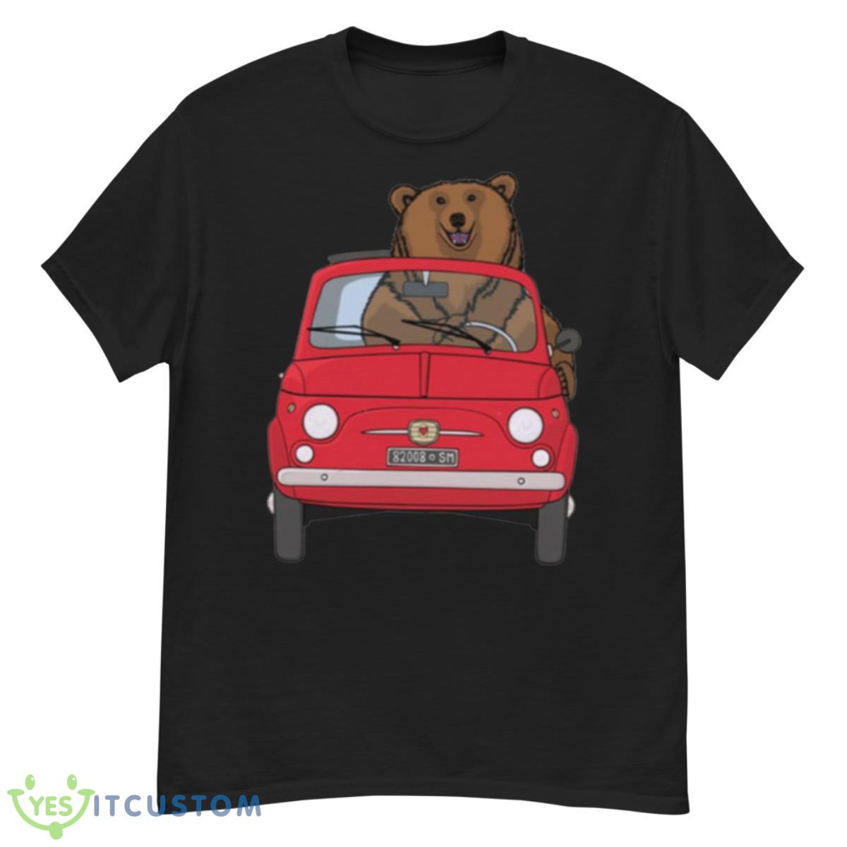 Bear In A Red Fiat 500 Shirt 12 Bear In A Red Fiat 500 Shirt - G500 Men’s Classic T-Shirt