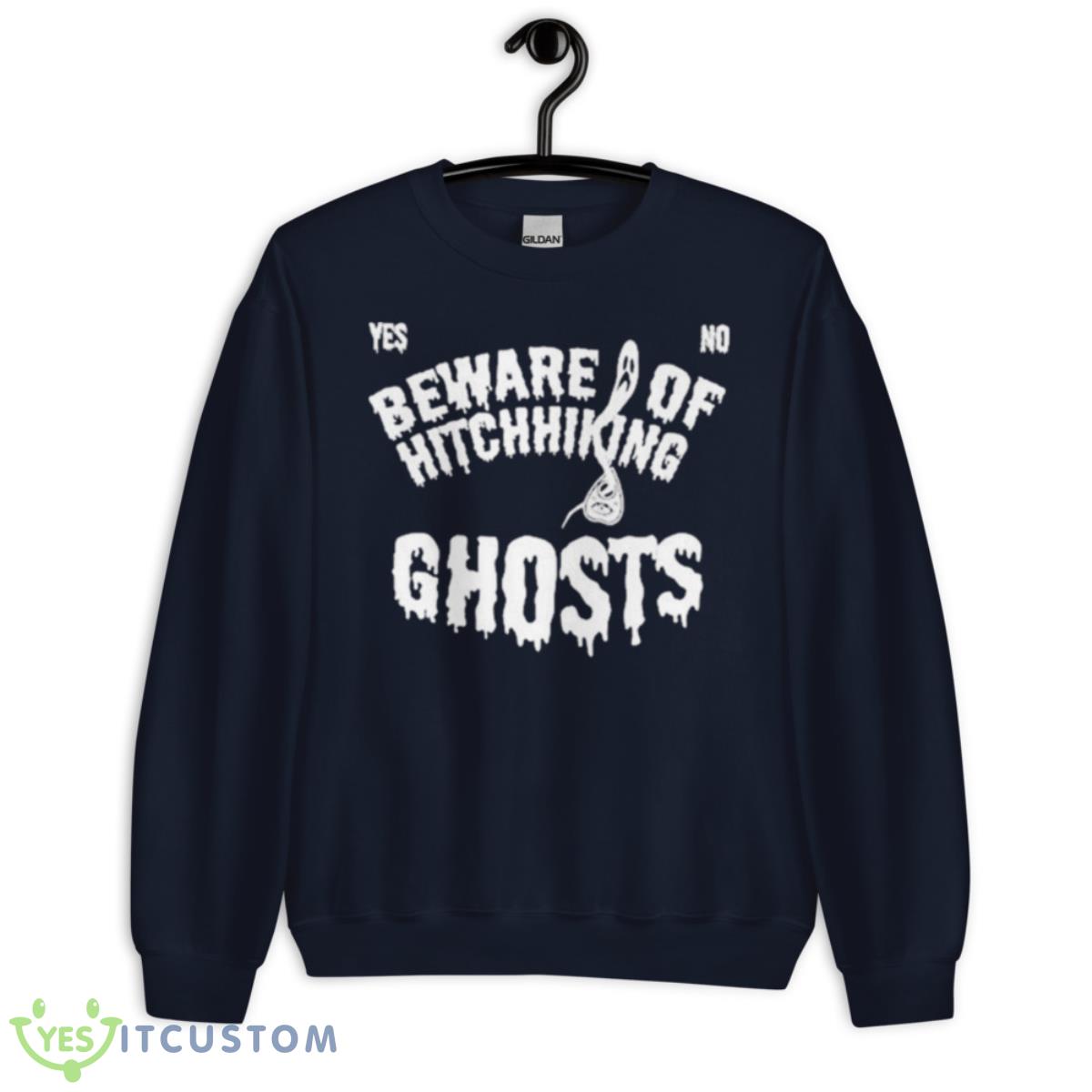 Beware Of Hitchhiking Ghosts Shirt 2 Beware Of Hitchhiking Ghosts Shirt - Unisex Crewneck Sweatshirt-1